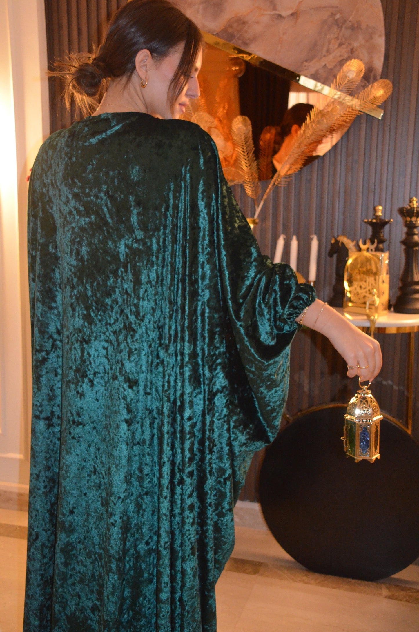Forest Velvet Abaya